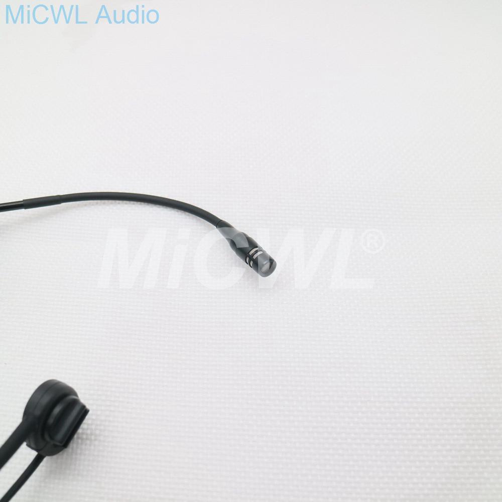 High-Quality Condenser Adjustable Headworn Microphone Foldable Headset Microphone For Sennheiser Shure AKG Audio Technica Black - MiCWL Audio Inc