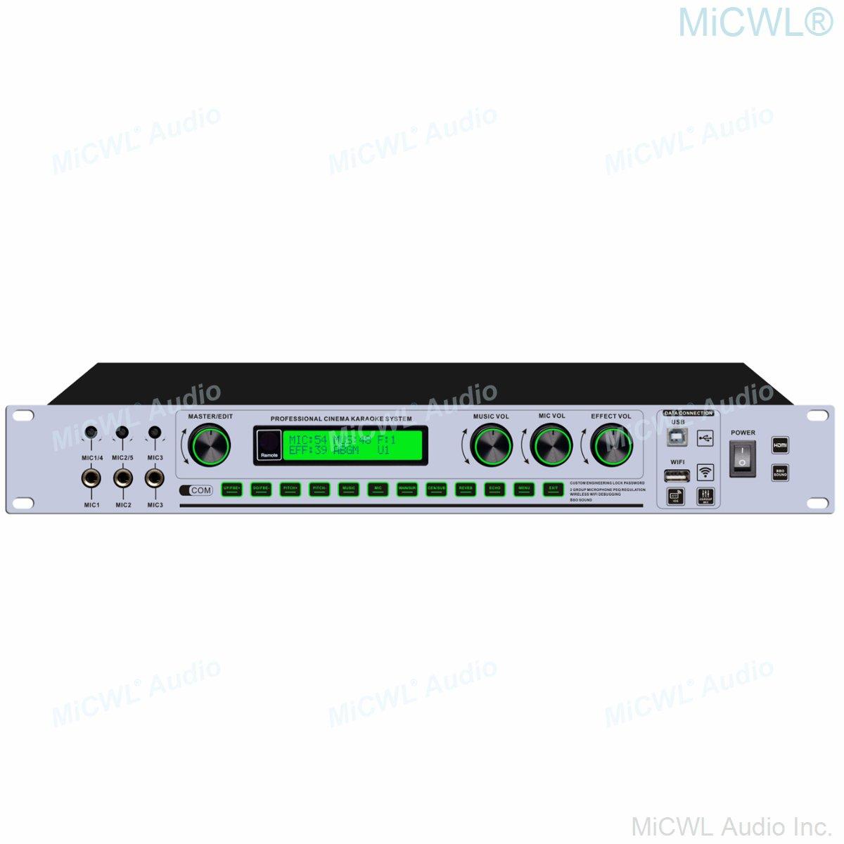 High-End KX600 Digital Decoder HDMI 3 Input 1 Output Studio Effector KX200 Upgrades WiFi PC Software 5.1 Decoding Processor - MiCWL Audio Inc