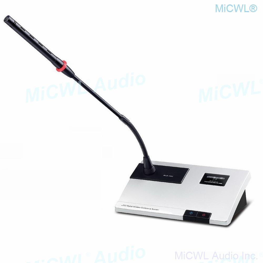 ACTS-60 Pro Digital Wireless Conference Manager Microphone System 60 Table Gooseneck President Delegate Mics MiCWL A10M-A102 - MiCWL Audio Inc