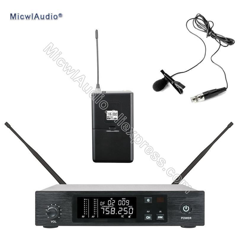 Stage Performance Wireless Microphone UHF System Transmitter Sets With Handheld Headset Lavaliver Musical Instrument ForBodypack - MiCWL Audio Inc