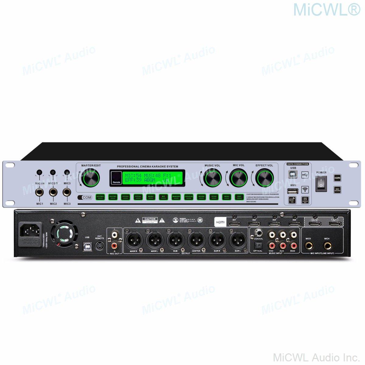 High-End KX600 Digital Decoder HDMI 3 Input 1 Output Studio Effector KX200 Upgrades WiFi PC Software 5.1 Decoding Processor - MiCWL Audio Inc