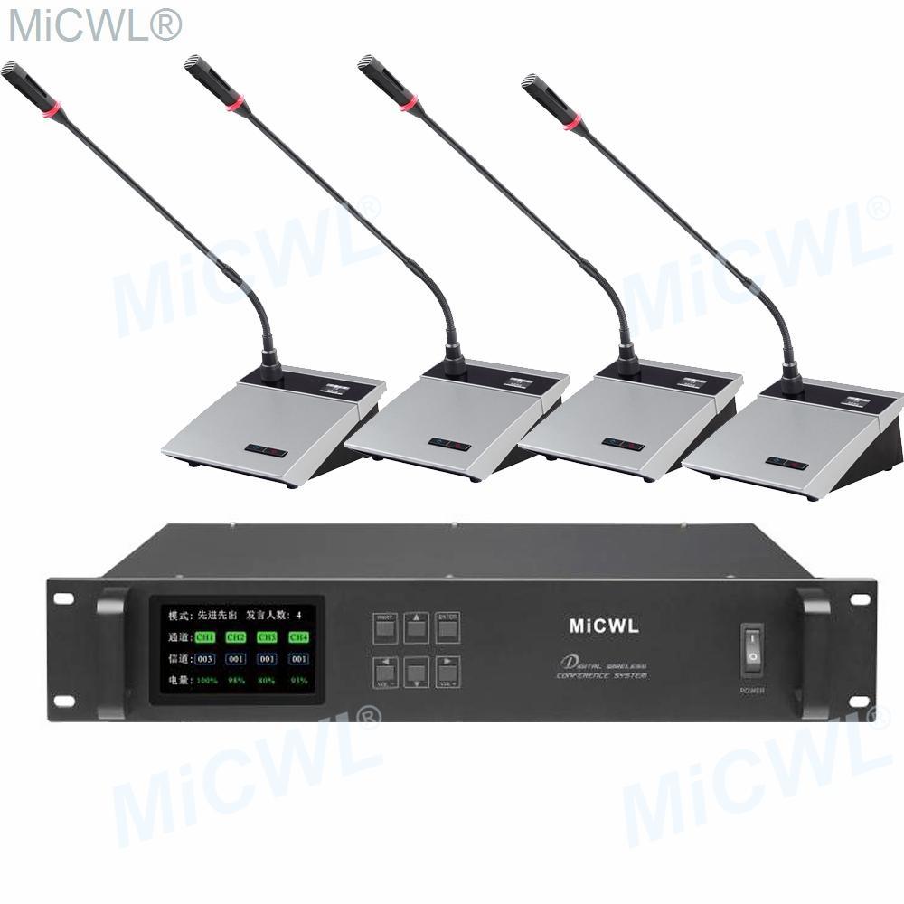 MXWNCS8 Digital Conferencing Meetings Solutions Microphone System Desktop Gooseneck President Delegate Mics MiCWL A10M-A117 - MiCWL Audio Inc