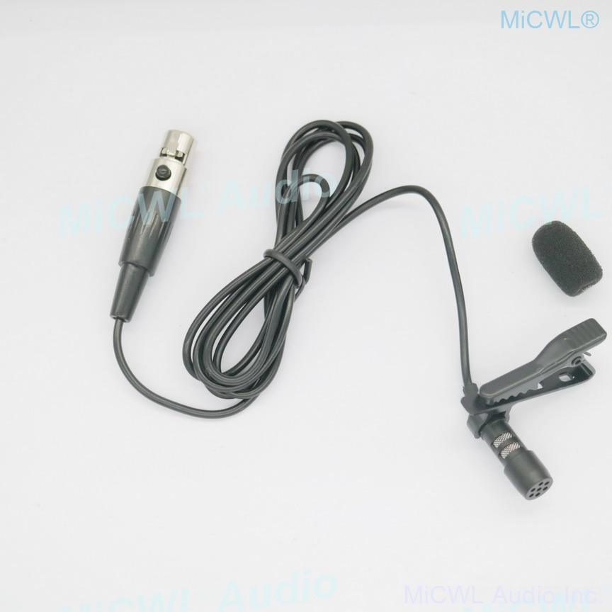 Black B787 Omnidirectional Uni-diectivity Tie Clips Lavalier Microphone For Shure SLX ULX PGX UT QLX GLX KCX Wireless BeltPack - MiCWL Audio Inc