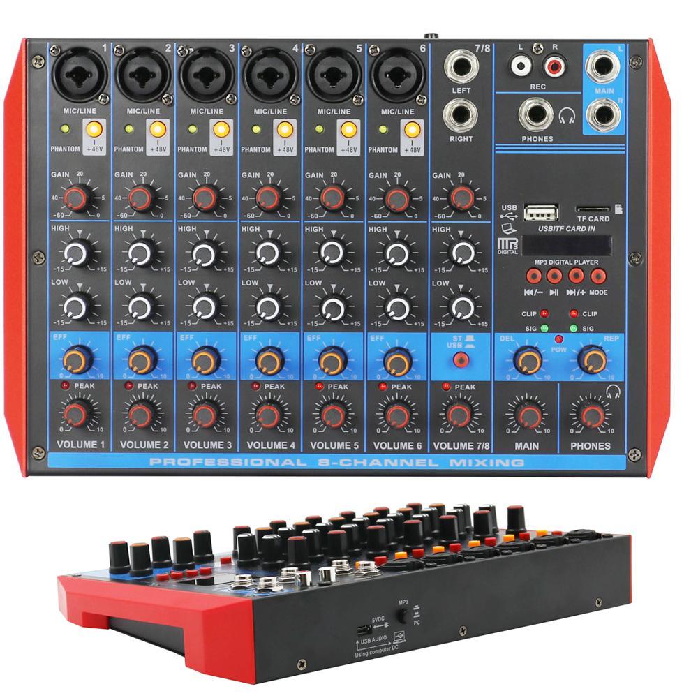 Host Sale 4 6 8 Channel Bluetooth Sound Audio Stage Home Studio Live Mixng Mixer Connect Wireless Wired Microphone - MiCWL Audio Inc