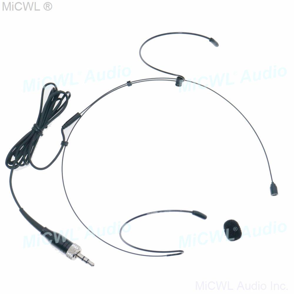 Beige SK HeadMic Double ear Headset Microphone For Sennheiser ew100 sk100 G1 G3 G3 G4 Wireless BeltPack Black - MiCWL Audio Inc