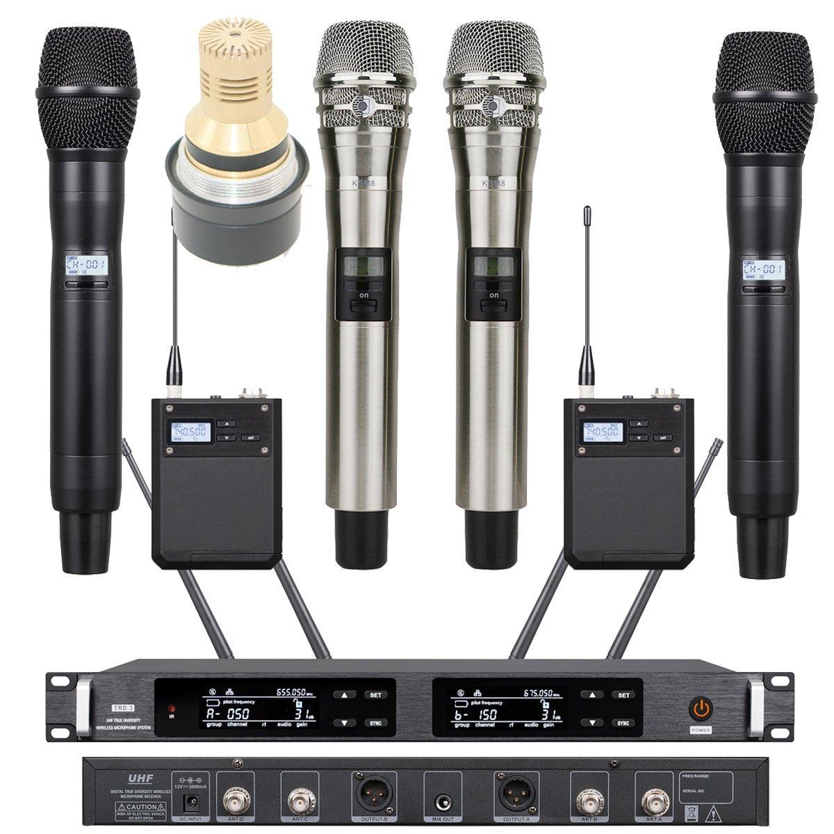 Host Sale ULXD4 Dual Channel Stage Performance Karaoke Digital Wireless Microphone KSM9 Condenser Capsule True Diversity 500m - MiCWL Audio Inc
