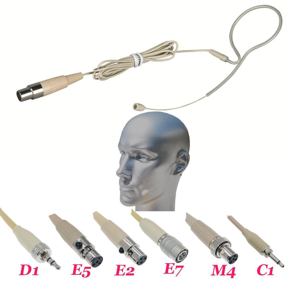 High Quality Karaoke Microphone Single Earset Hook Headset For Sennheiser Shure MiPro AKG 4Pin 3Pin 3.5mm BodyPack Transmitter - MiCWL Audio Inc