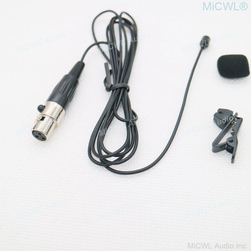 Micro Lavalier Lapel Tie Clip Recording Sing Top Quality Microphone For Sennheiser MiPro Shure TA4F 3Pin Audio-Technica 3.5m - MiCWL Audio Inc