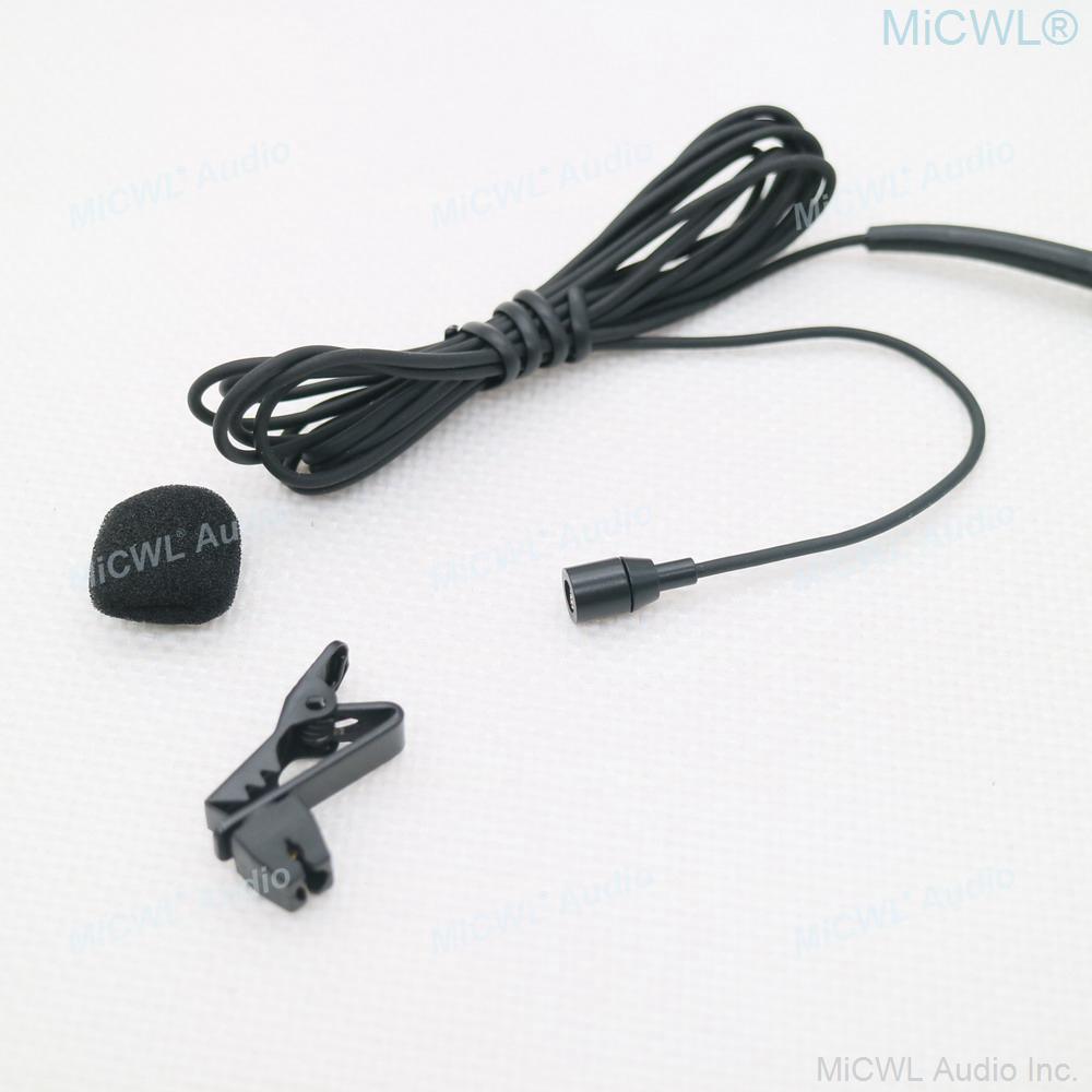 Miniature Clip Lapel Lavalier Microphone For Shure 4Pin AKG 3Pin Sennheiser 3.5mm Lock Audio-Technica WirelessTransmitter - MiCWL Audio Inc