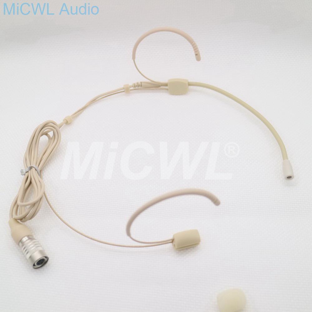 High-Quality Condenser Dual Hook Headset Microphone Omni-directional Headset Microphone For Sennheiser Shure AKG Audio Technica - MiCWL Audio Inc
