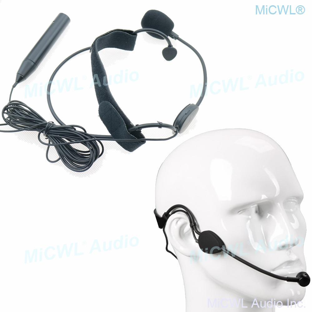 Professional ME3 Headset Condenser Microphone XLR 3Pin Phantom Power Music Mics 5m to Mixer - MiCWL Audio Inc