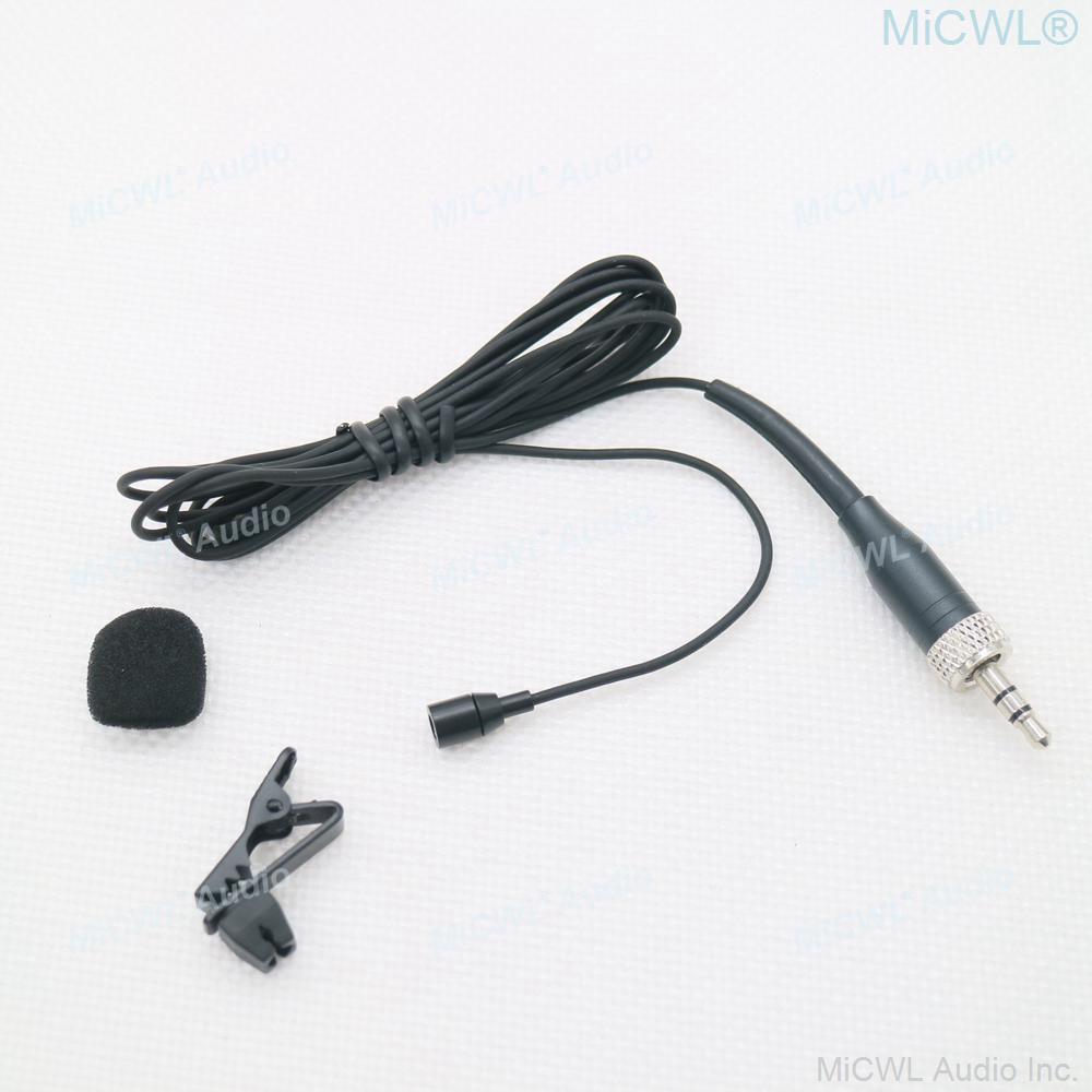 EW300-Sennheiser Mini Clip-On Lavalier Microphone For Sennheiser sk100 ew100 300 500 G2 G3 G4 G5 Wireless BodyPack 3.5mm Lock - MiCWL Audio Inc