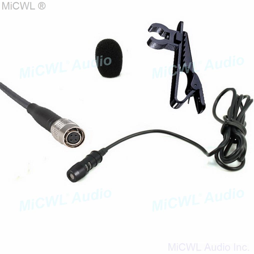 Cardioid Clip-On Lavalier Microphone For Audio-Technica Wireless New Version 2m Wire MiCWL AT60 - MiCWL Audio Inc