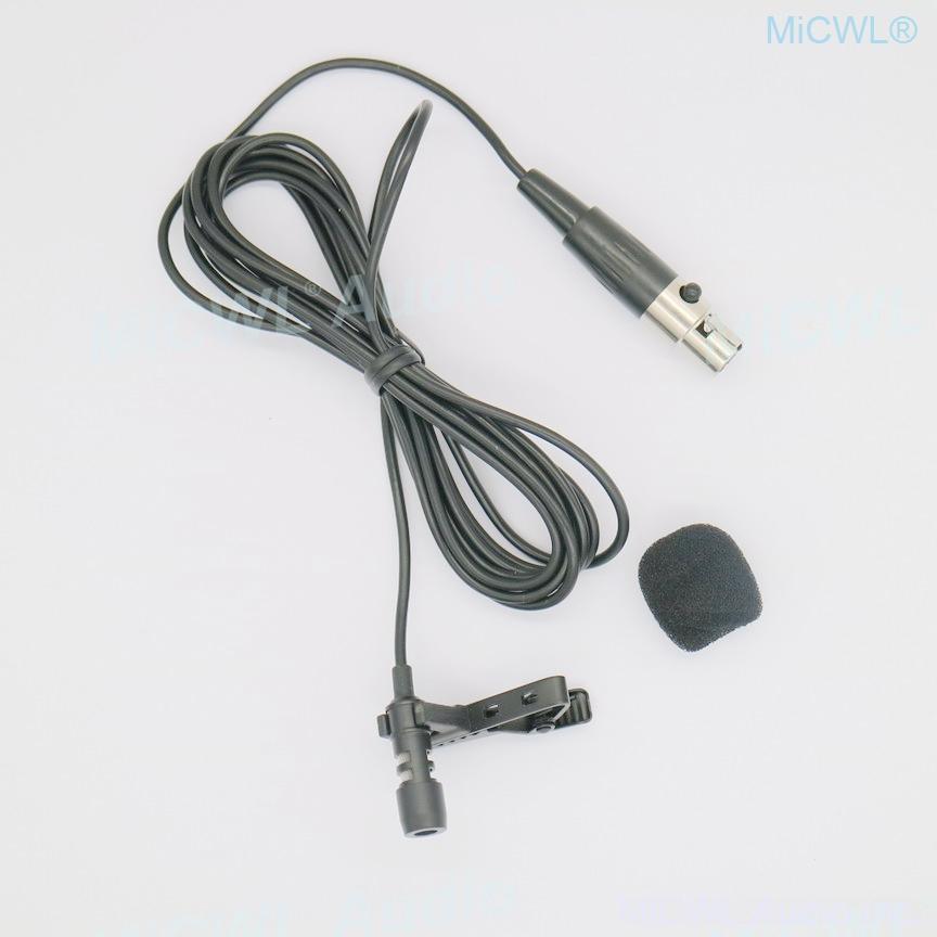 Hot Sell Tie Clip Lapel Microphones for Shure UR24D ULX GLX SLX UT PGX Lavalier Wireless Audio System mini XLR 4Pin MiCWL T60 - MiCWL Audio Inc