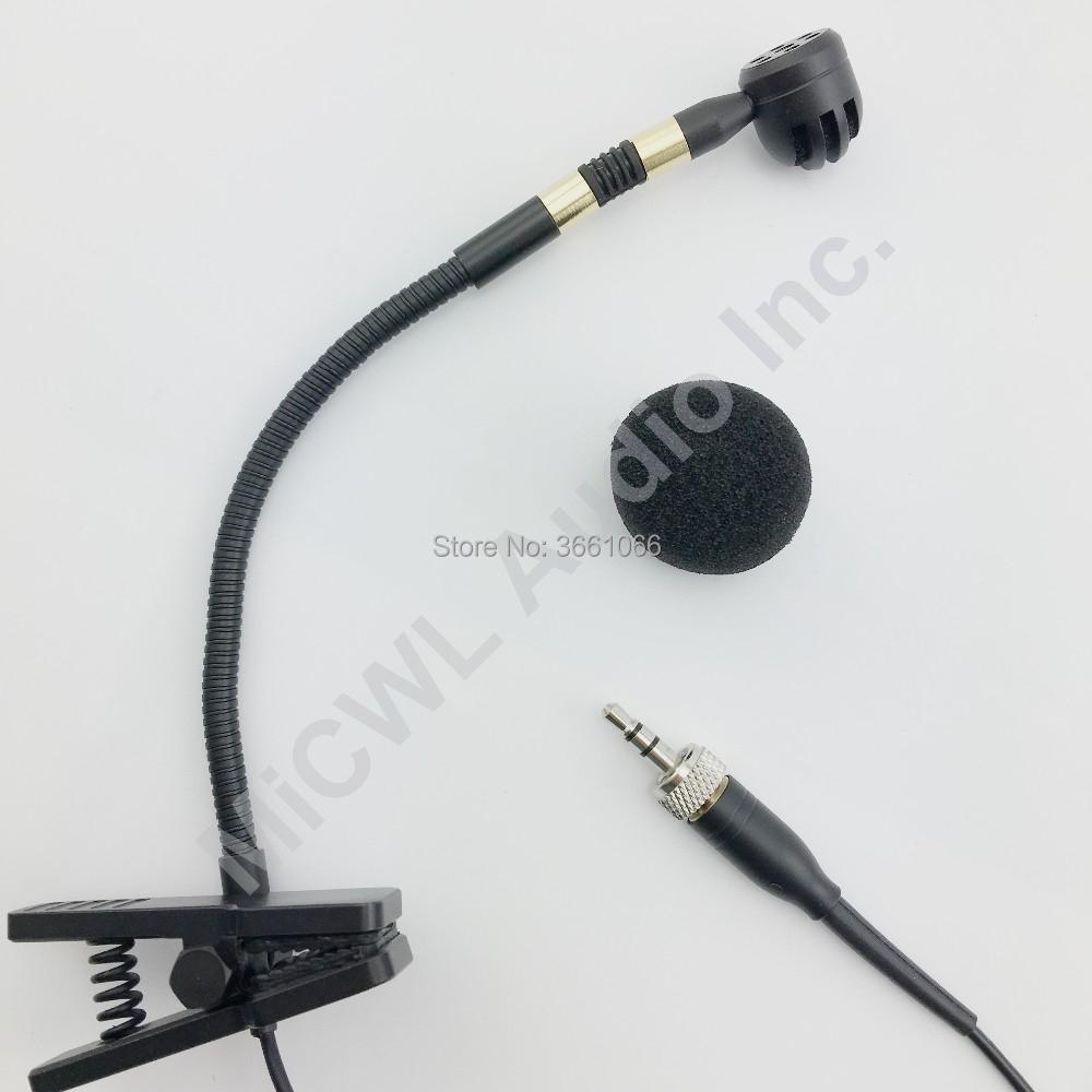 Pro Saxophone Violin Trumpet Instrument Microphone For Sennheiser G1 G2 G3 Wireless 3.5mm Lock Jack Shure ULX SLX AKG Samson - MiCWL Audio Inc