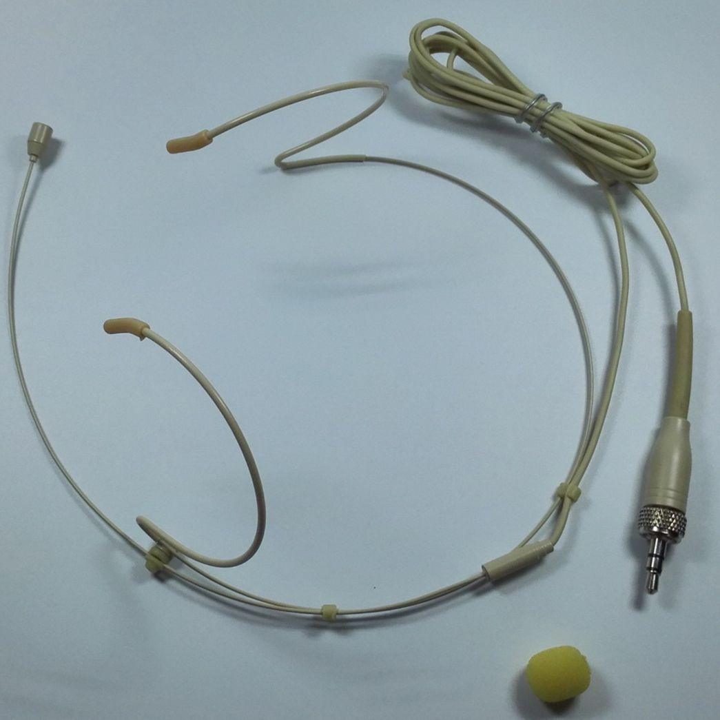 Professional Tan Omnidirectional Headset Microphone for Sennheiser G1 G2 G3 G4 Wireless BodyPack Transmitter Systems - MiCWL Audio Inc
