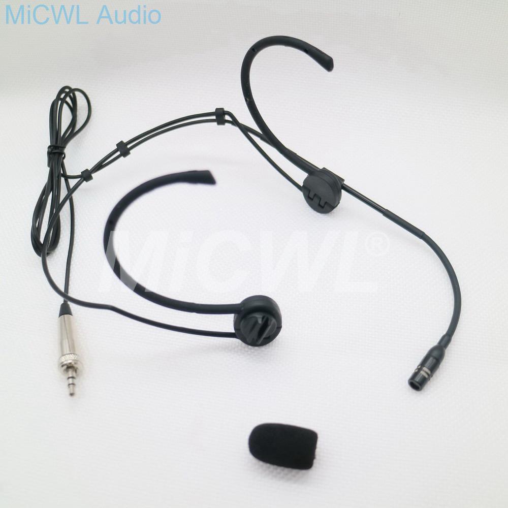 High-Quality Condenser Dual Hook Headset Foldable Microphone Adjustable Uni-directional Headset Microphone For Sennheiser - MiCWL Audio Inc