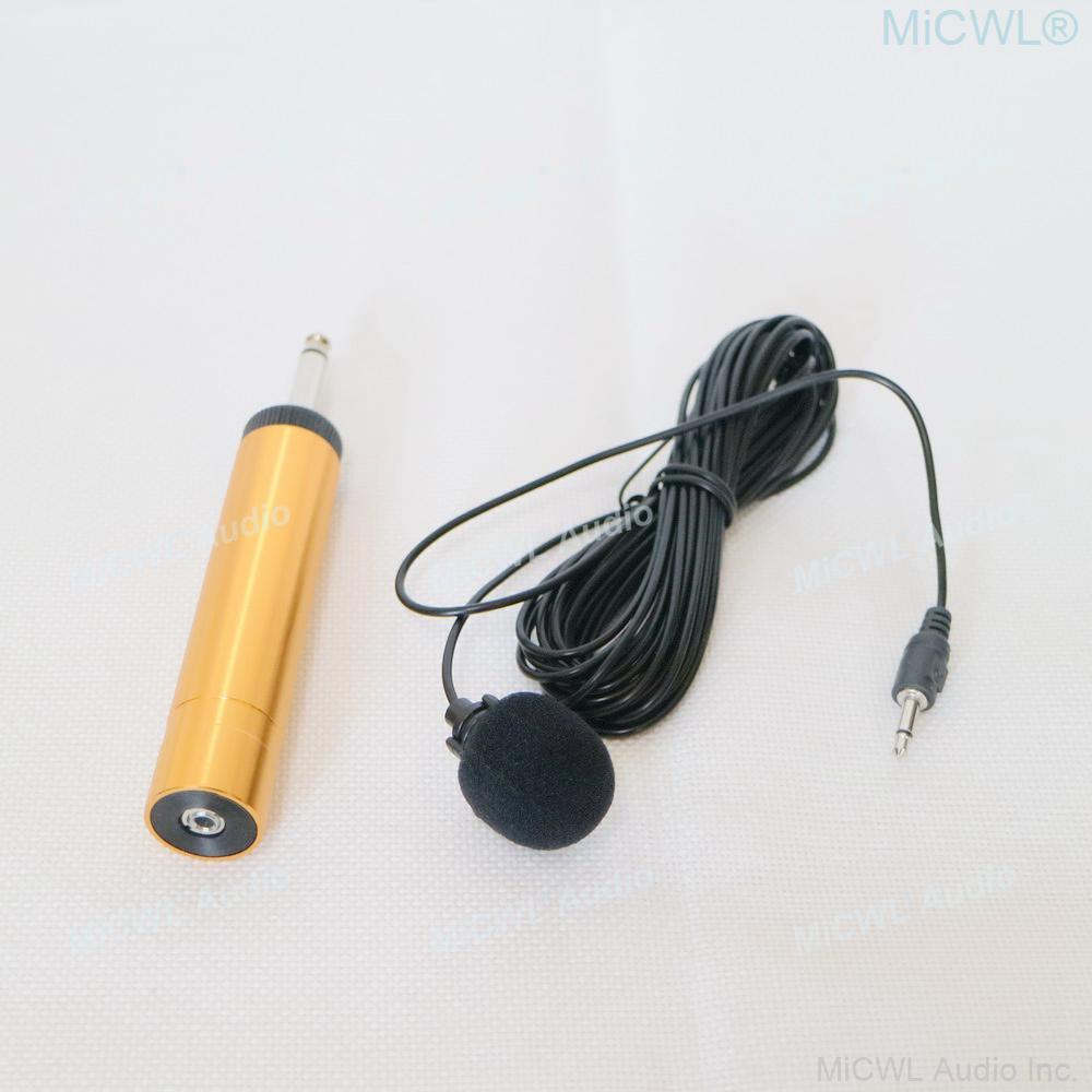 MiCWL A5 Music Instrument Microphones 3.5 mm To 6.5mm AA Battery Adapter Condenser Lavalier Lapel Mic Microfone 5m Cable - MiCWL Audio Inc
