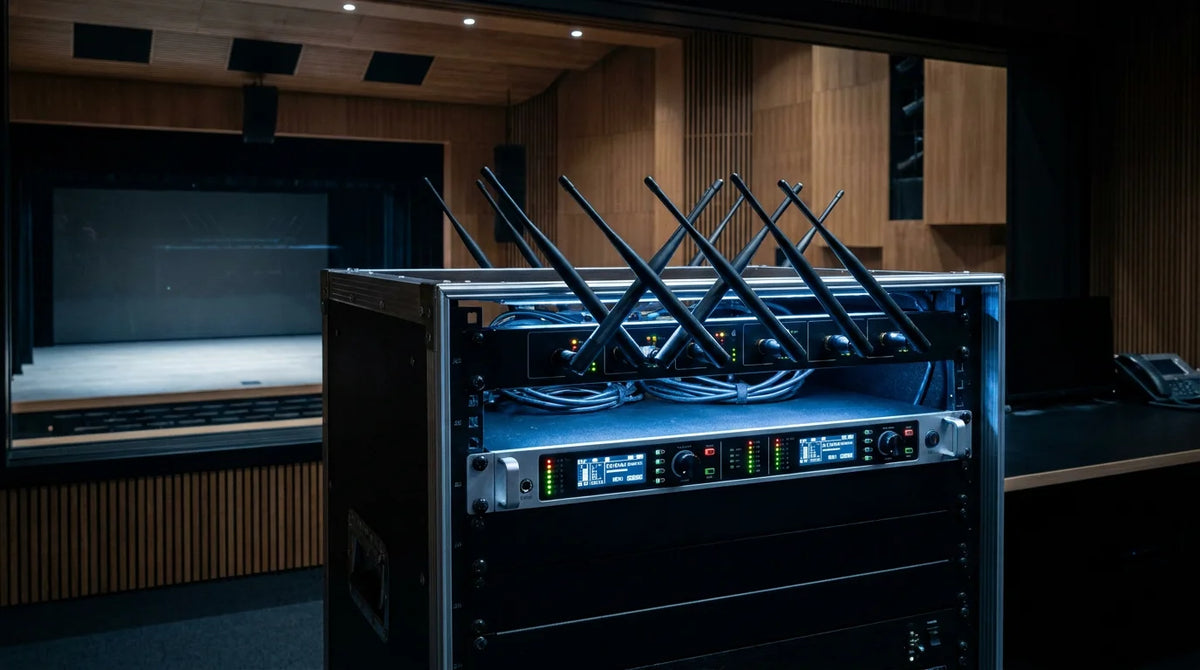 Professional 8-Channel Wireless Mic System Setup for Large Venues
