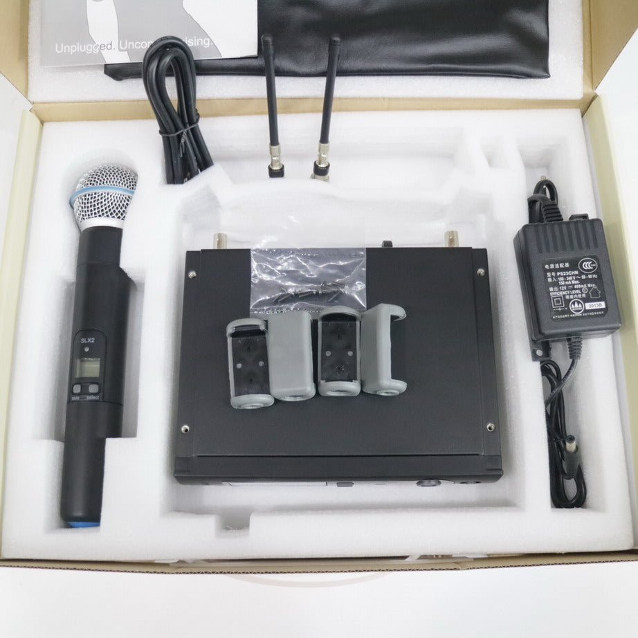 SLX24 Wireless Microphone System SLX4 Receiver SLX2 Beta58 Handheld Set