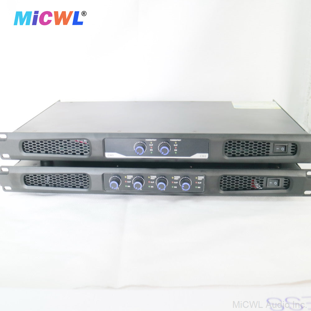 Professional 2-Channel Power Amplifier 3000W for PA System | Heavy-Duty Class D Digital Amp for Club, Stage & Live Sound MiCWL CA800-2Ch