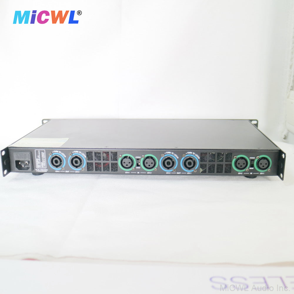 CA800 6400W 4-Channel Class D Power Amplifier | Professional Digital Audio for Stage & Bar MiCWL CA6400