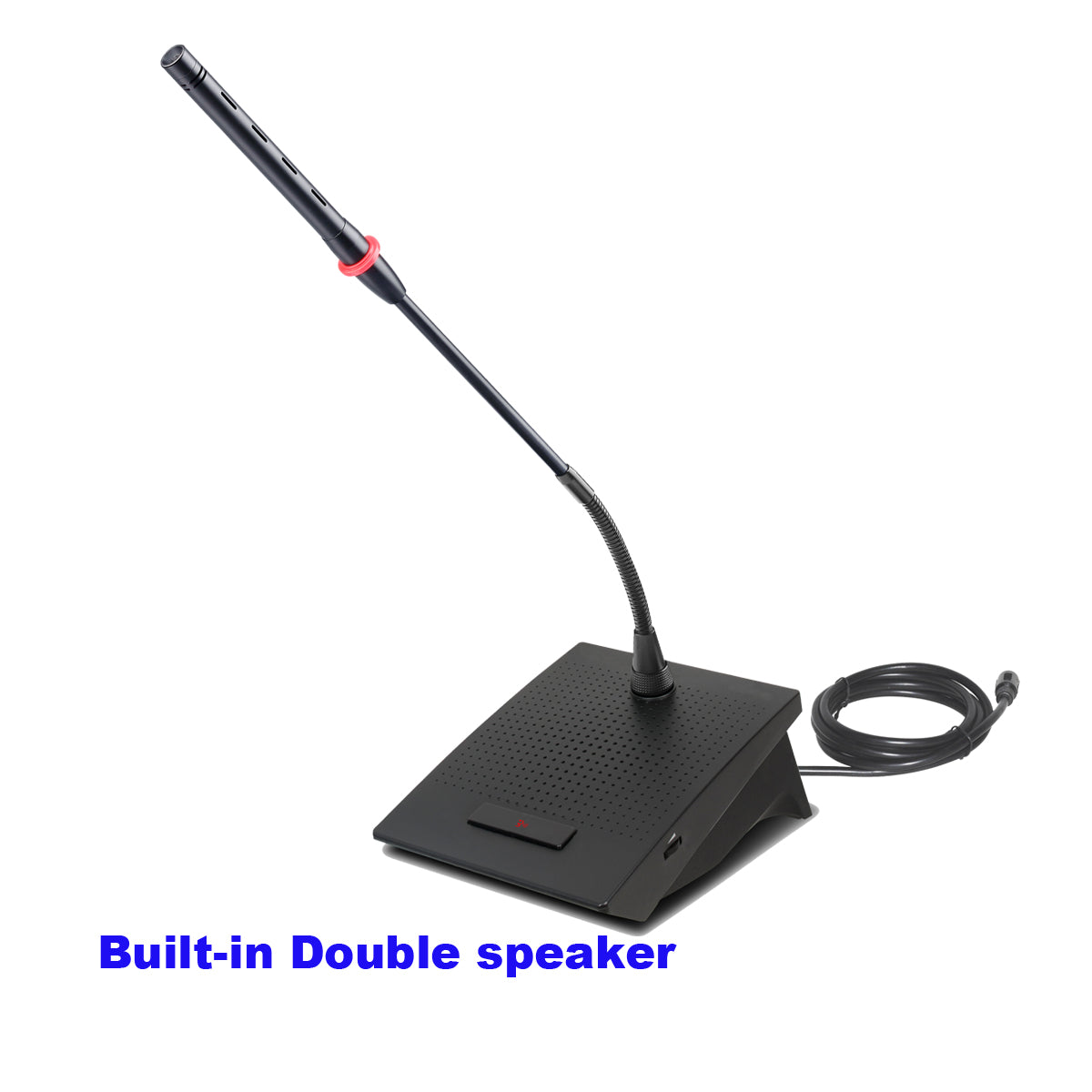 MiCWL A3517 12 Built-in Speaker Gooseneck Table Digital Conference Wired Microphone Telephone Function LED System 1 Chairman 11 Delegate