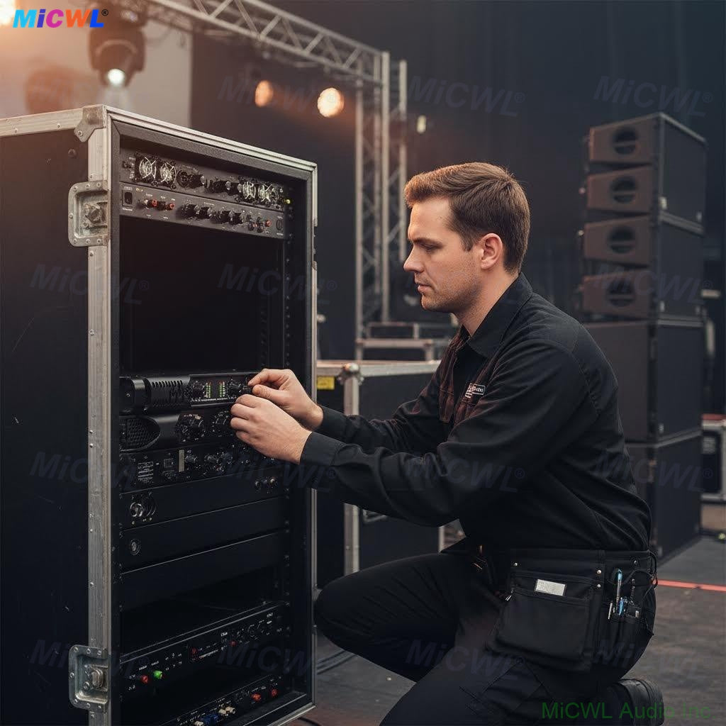 MiCWL 2 Channel 1U Digital Power Amplifier | 4000W Peak, 1800W RMS @4Ω / 1000W RMS @8Ω for Stage, KTV, Bar & Commercial Audio