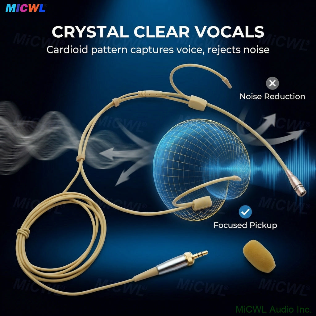 DH60 Skin Color Headset Microphone For Shure Sennheiser AKG Wireless Wireless Transmitters Perfect for Stage Shows Live Streaming Conferences Clear Sound