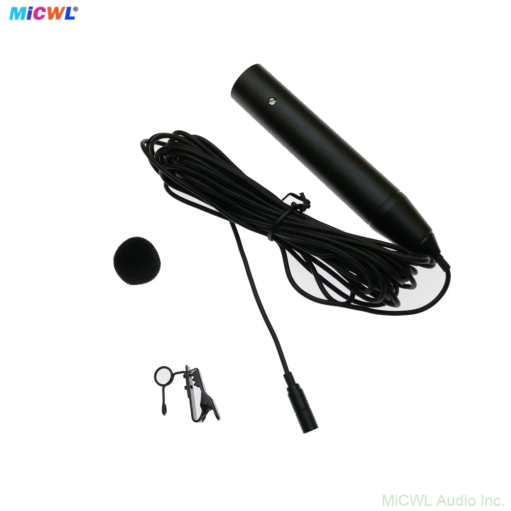 ME2 XLR 3Pin Phantom Power Lavalier Lapel Microphone For Sound Console DJ Mixer