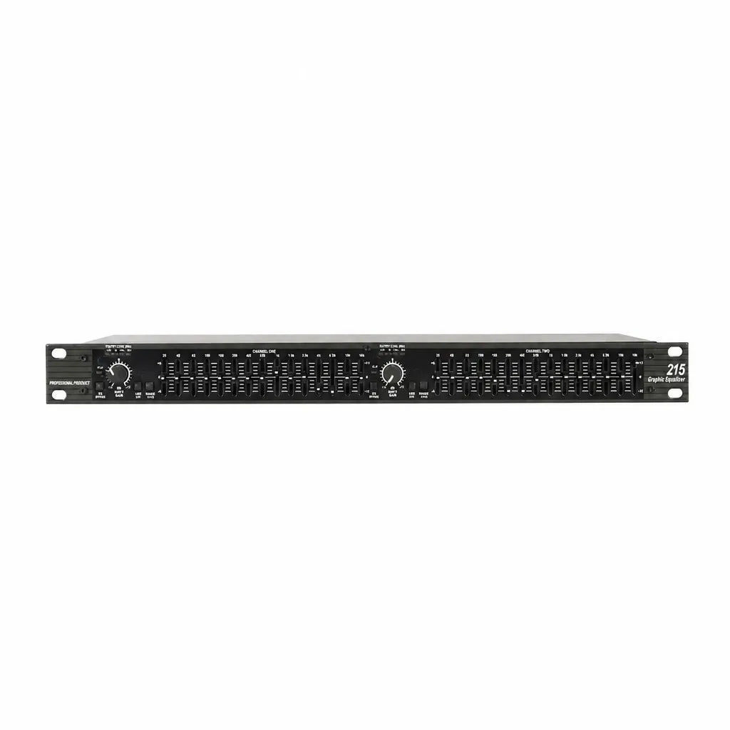 Dual 15-Band Graphic Equalizer 215 - Professional Stereo Rack EQ