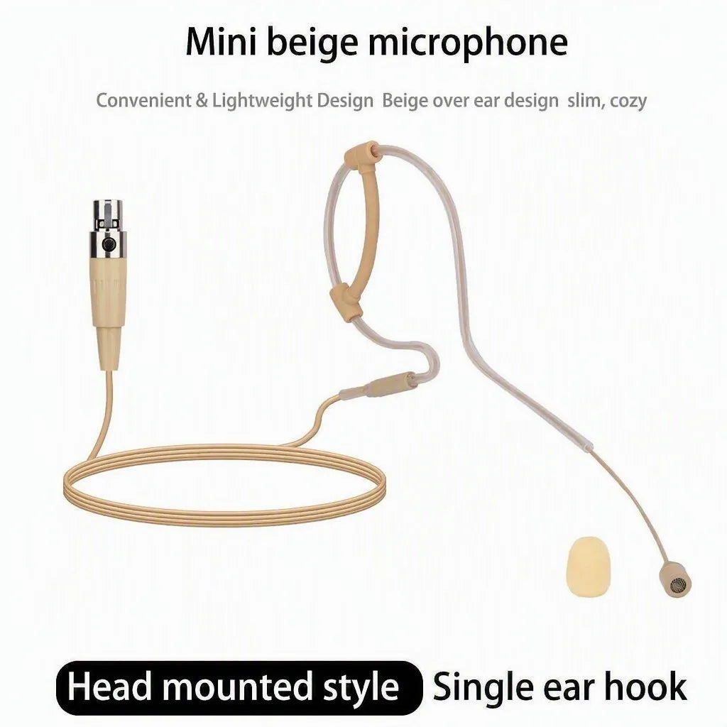 Skin-Tone Headset Mic 4-Pin Mini XLR