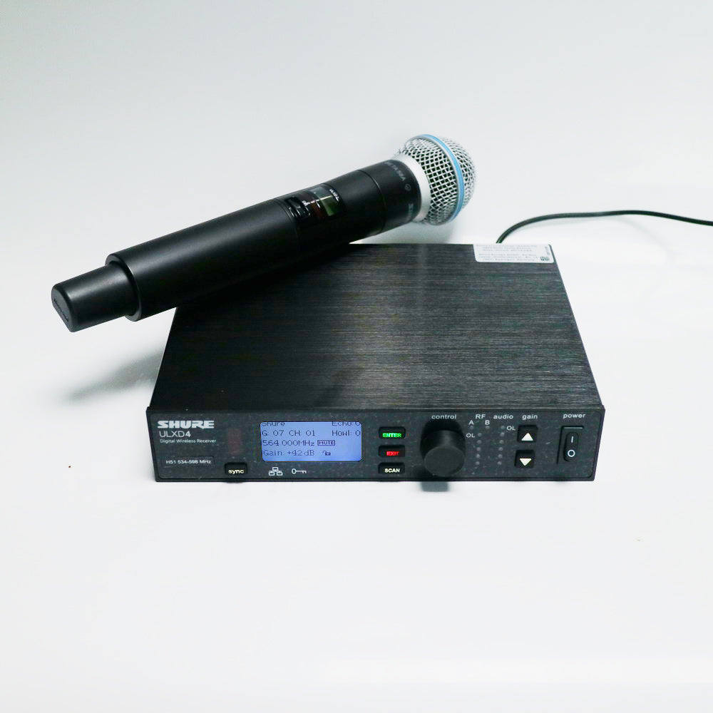 ULXD24/Beta58 Handheld Wireless Microphone Advanced True Diversity System for Stage Performance & Speech | Includes ULXD4 Receiver