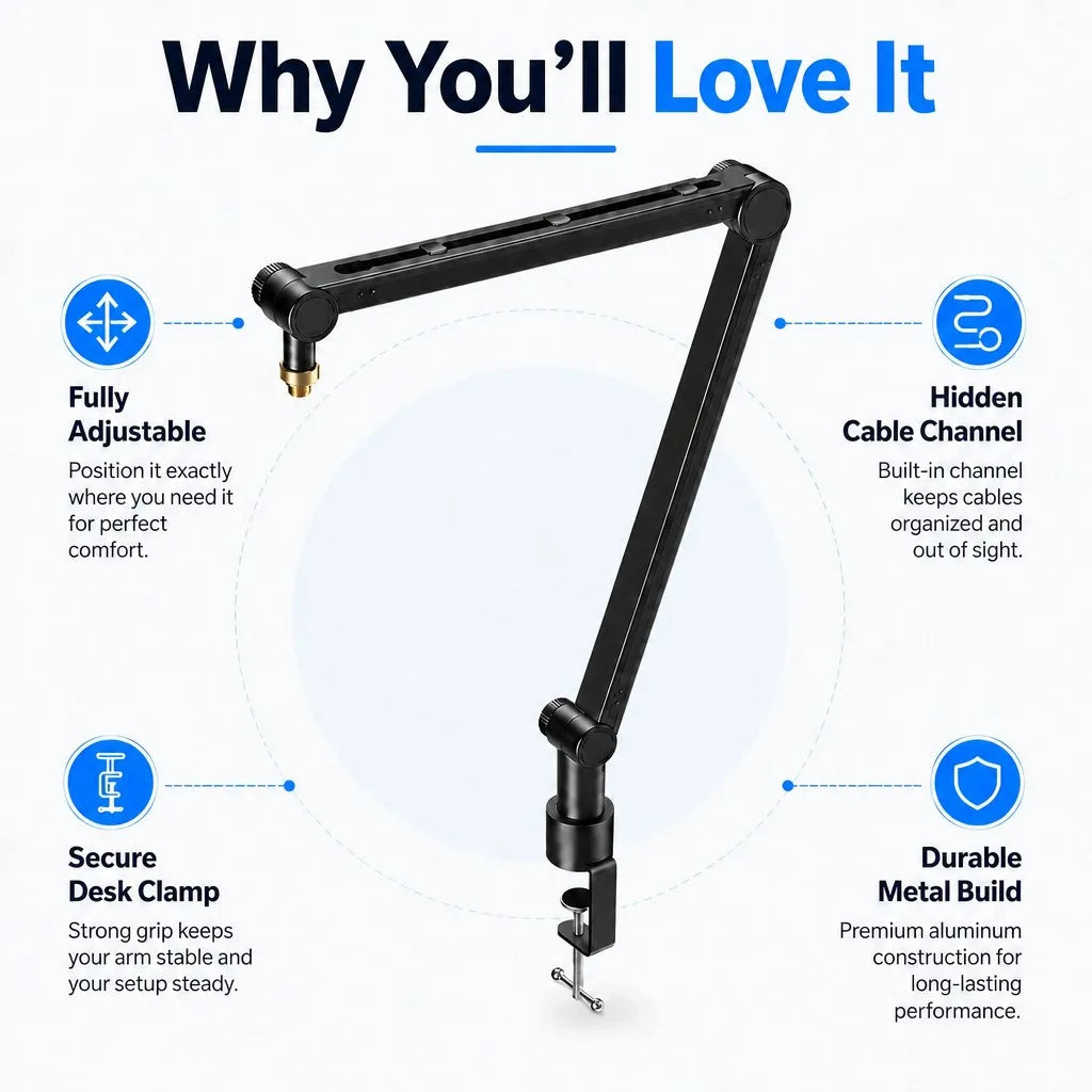 Metal Microphone Suspension Boom Arm
