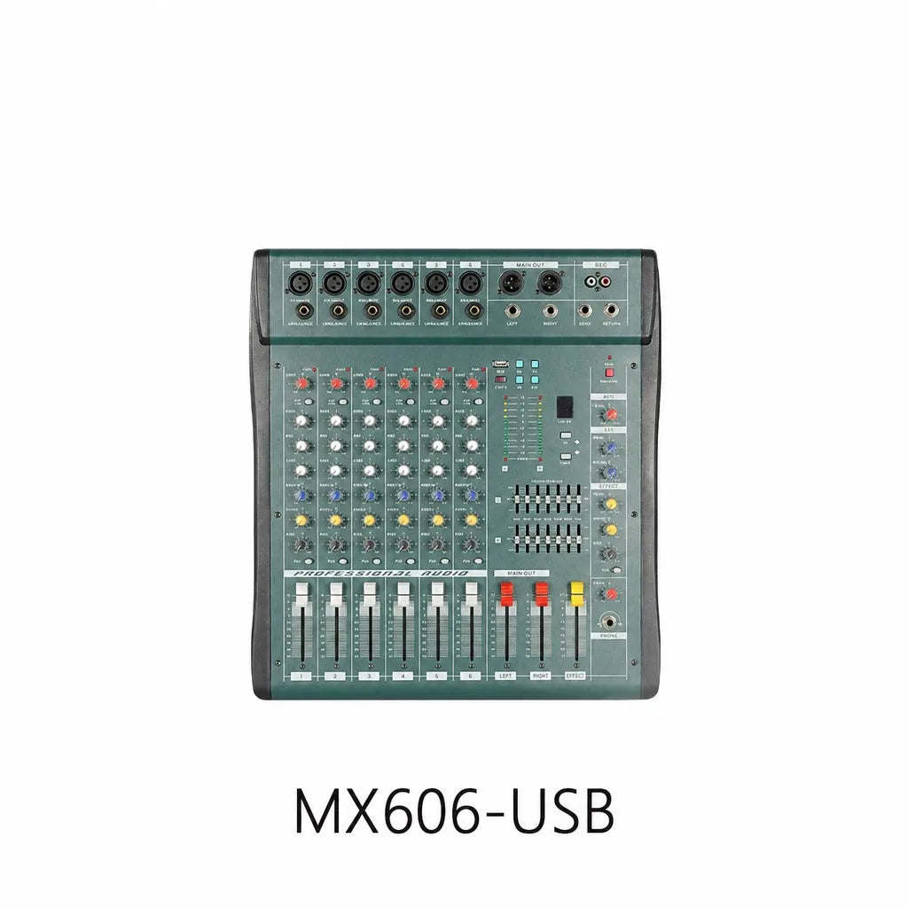 16-Channel Professional Audio Mixer with Effects