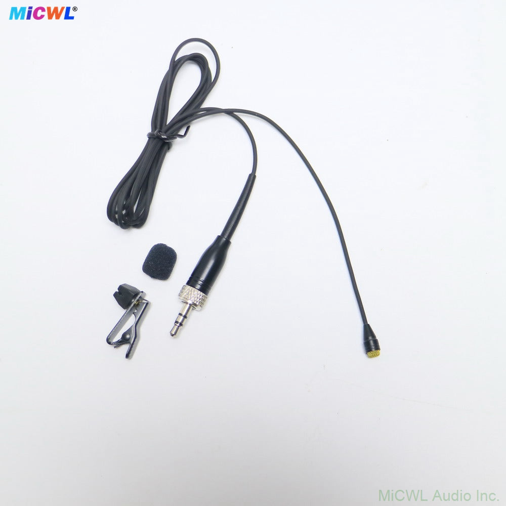 Black D6060 Lavalier Mic Engineered for Sennheiser Wireless Users Who Demand Reliability EW100/300/500 G2, G3, and G4 bodypack transmitters