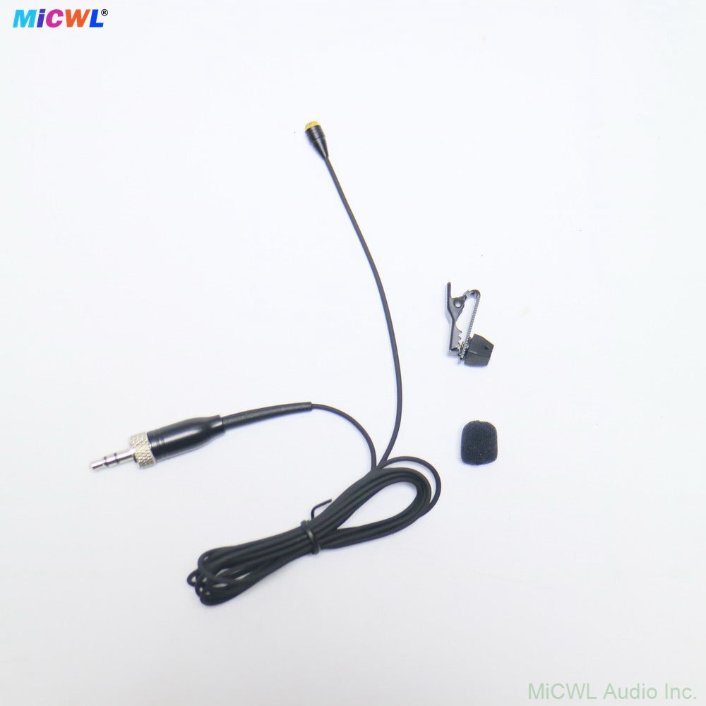 Black D6060 Lavalier Mic Engineered for Sennheiser Wireless Users Who Demand Reliability EW100/300/500 G2, G3, and G4 bodypack transmitters