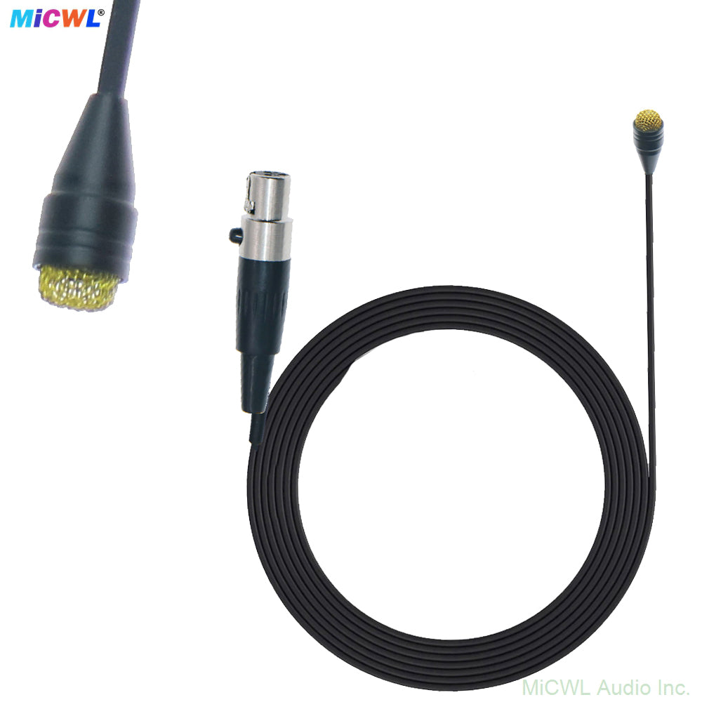 Replacement Lavalier Mic for Shure ULX/SLX/BLX - TA4F 4-Pin Connector - Professional Tie Clip Lapel Microphone for Wireless Bodypack Transmitters - Broadcast Quality Omnidirectional