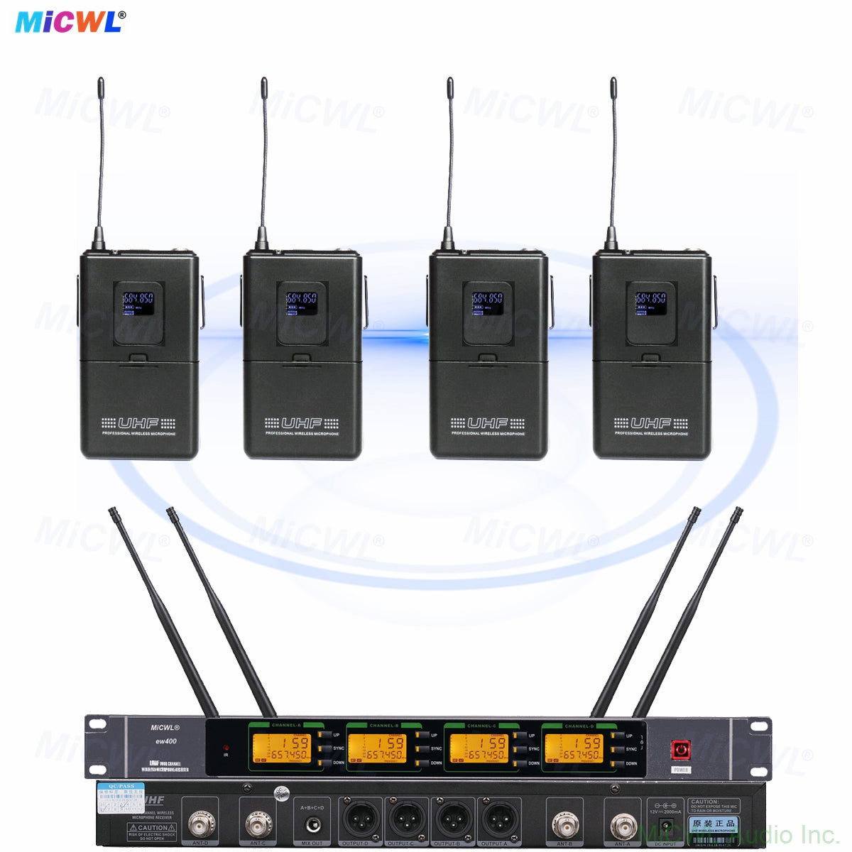 ULXD4Q 400-Channel Digital Wireless Mic System 4x SKM9000 Handhelds and KSM9 Capsules Pro Stage Church School Karaoke & Live Streaming – AES256 Encryption <2ms Latency Dual-Diaphragm Dynamic Mics