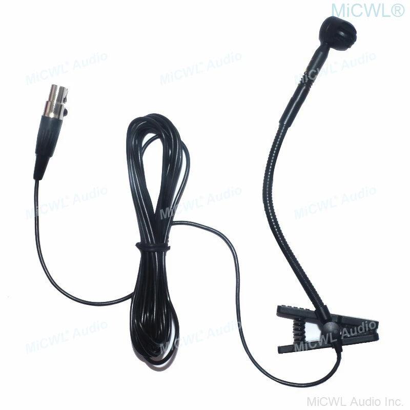 Pro Saxophone Violin Trumpet Instrument Microphone For Sennheiser G1 G2 G3 Wireless 3.5mm Lock Jack Shure ULX SLX AKG Samson - MiCWL Audio Inc
