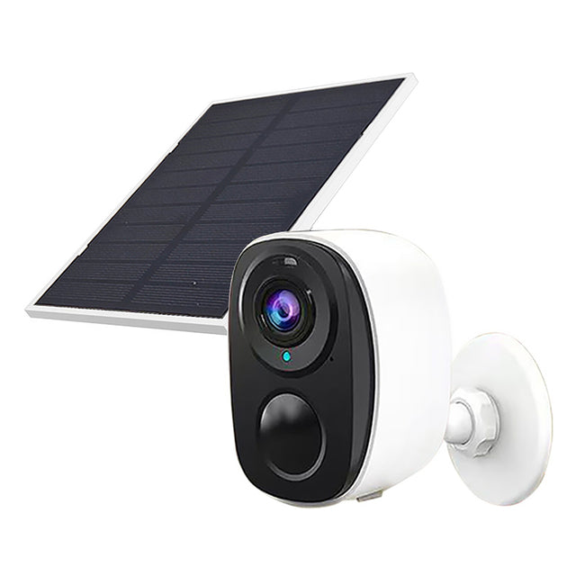 Solar Powered Wireless Outdoor Security Camera - 1080P WiFi with PIR Motion Detection