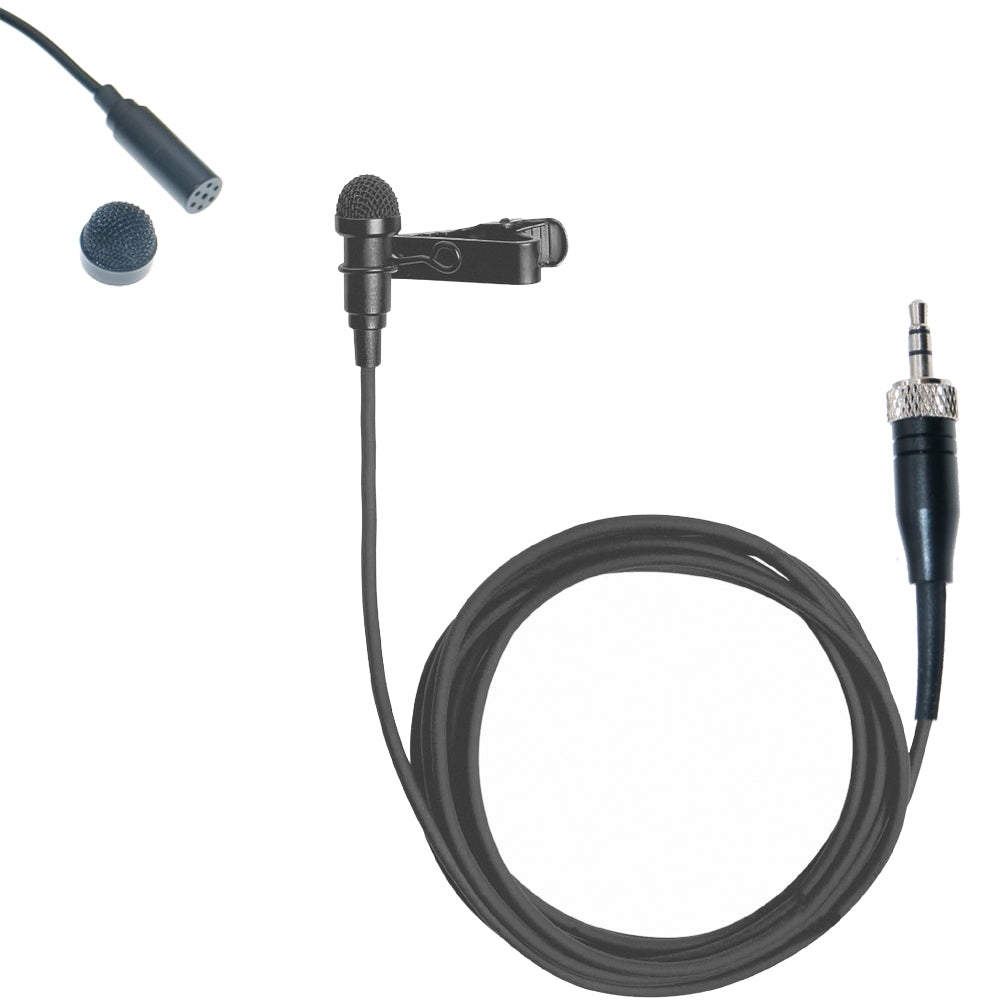 Black ME2 Lapel Lavalier Microphone for Sennheiser G2 G3 G4 MKE2 Clip-On Wireless Microphones System