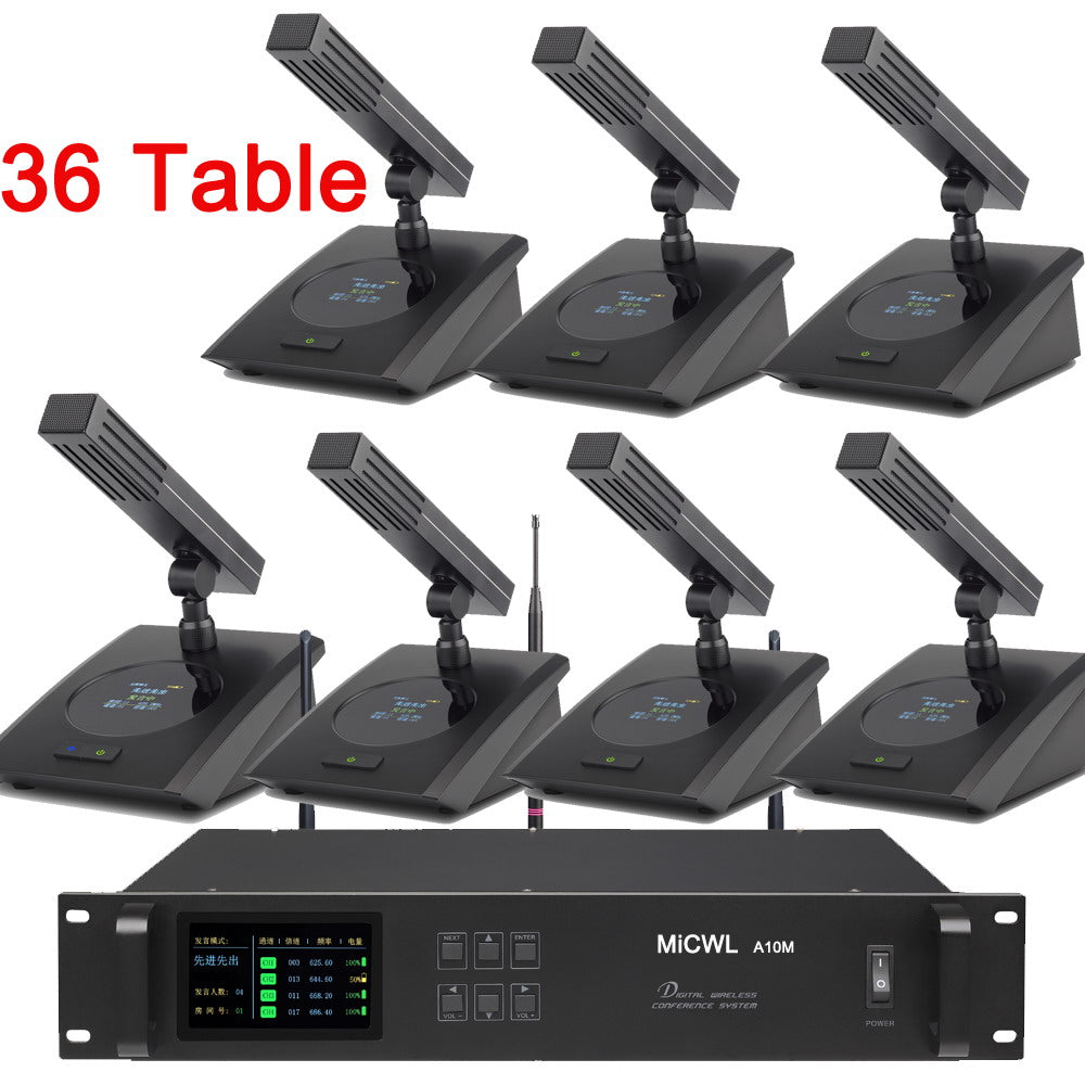 MiCWL 36-Unit Wireless Conference Microphone System for Large Meetings