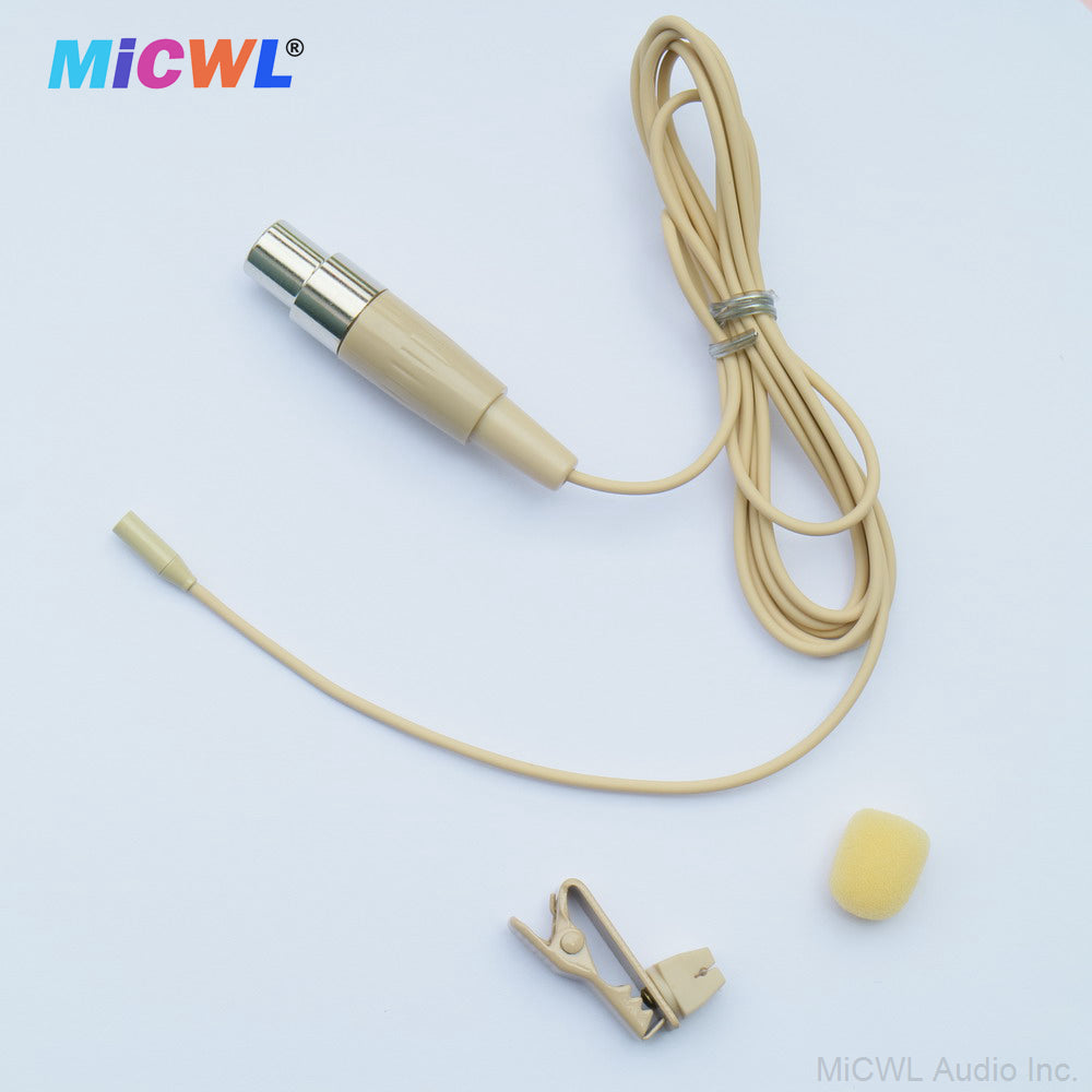 TL48 Omnidirectional Lavalier Microphone – Replacement Lapel Mic for Shure Bodypack Transmitters, TA4F Connector