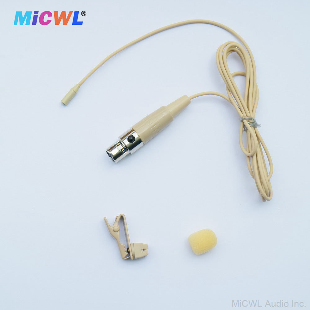 TL48 Omnidirectional Lavalier Microphone – Replacement Lapel Mic for Shure Bodypack Transmitters, TA4F Connector