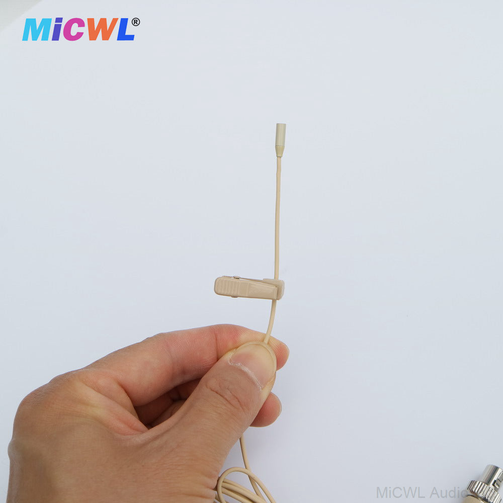 TL48 Omnidirectional Lavalier Microphone – Replacement Lapel Mic for Sennheiser Bodypack Transmitters, 3.5mm Lock
