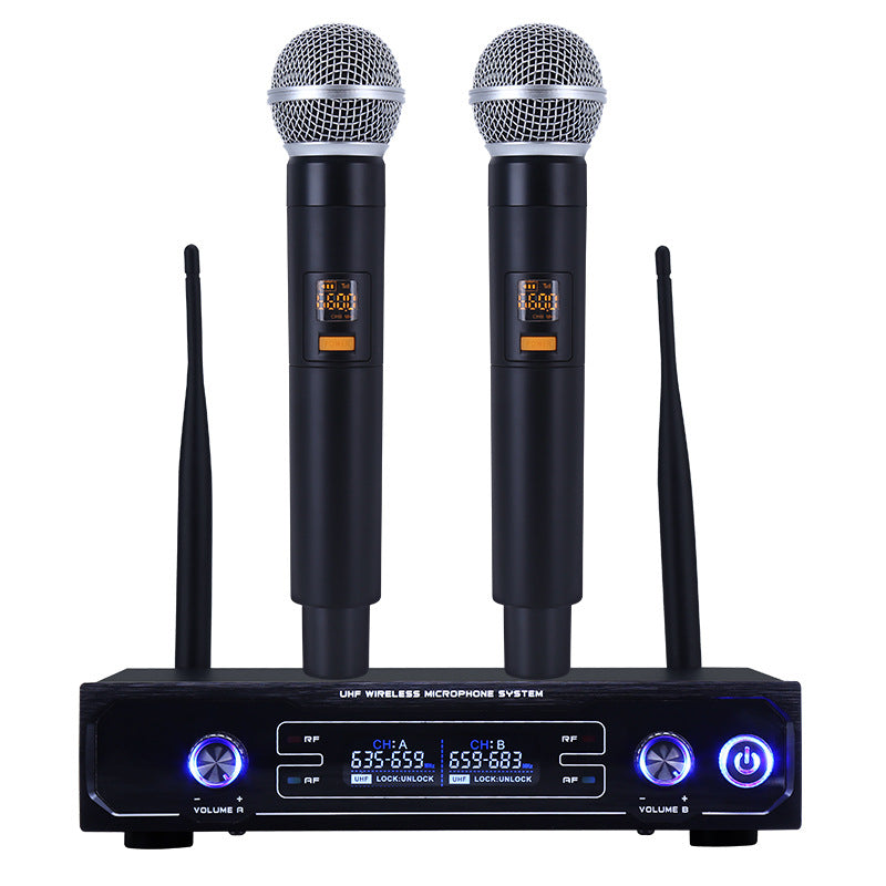 Dual Channel Wireless Microphone System UHF