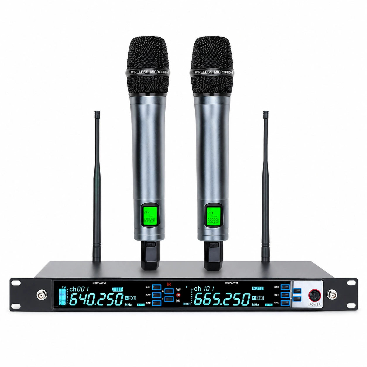 UHF True Diversity Dual Wireless Microphone
