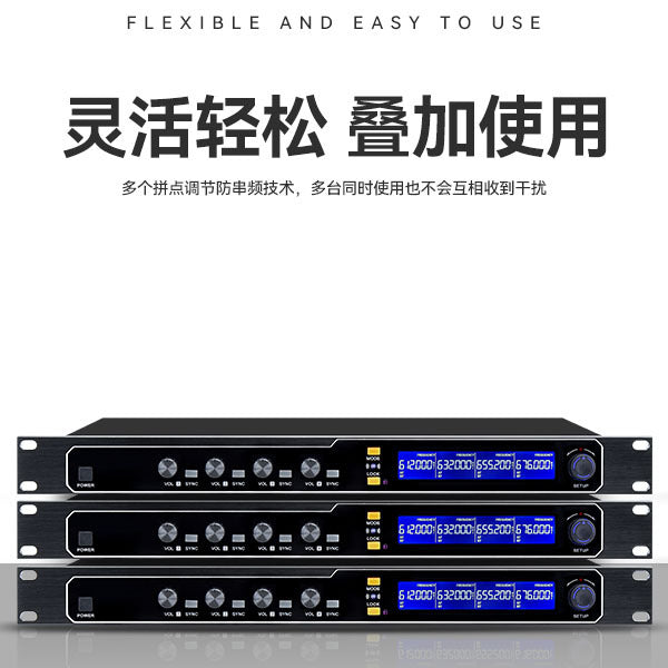 Dual Channel Wireless Mic with Sound Card