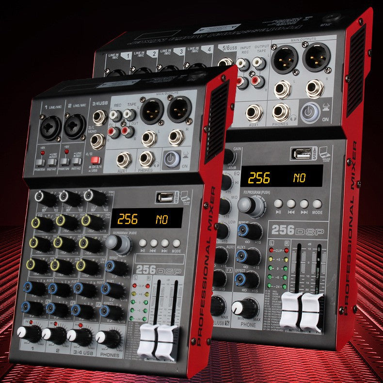 MG-4 MG-6 Professional 4/6-Channel Mixing Console with DSP Reverb Bluetooth USB